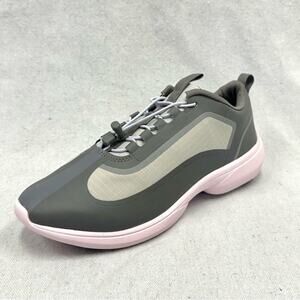 Vionic Guinn Bungee Lace Waterproof sneaker Grey Blush size 10 comfort New